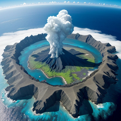 Geologi Aktif: Langit Biru Bermilik Terbentuknya di Pulau-Pulau Kecil Tengah Pasifik
